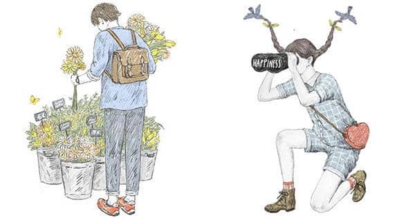 Ilustrator Jepang Ini Menggambarkan Kebahagiaan Lewat Ilustrasi dengan Sempurna!