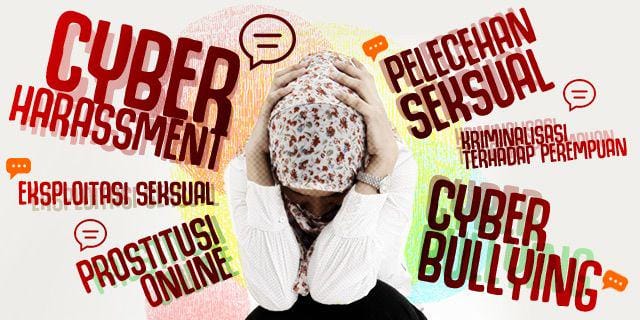 PATRIARKI. Kekerasan yang dialami perempuan di dunia maya sebagai produk dari budaya patriarki. Ilustrasi oleh Rappler Indonesia