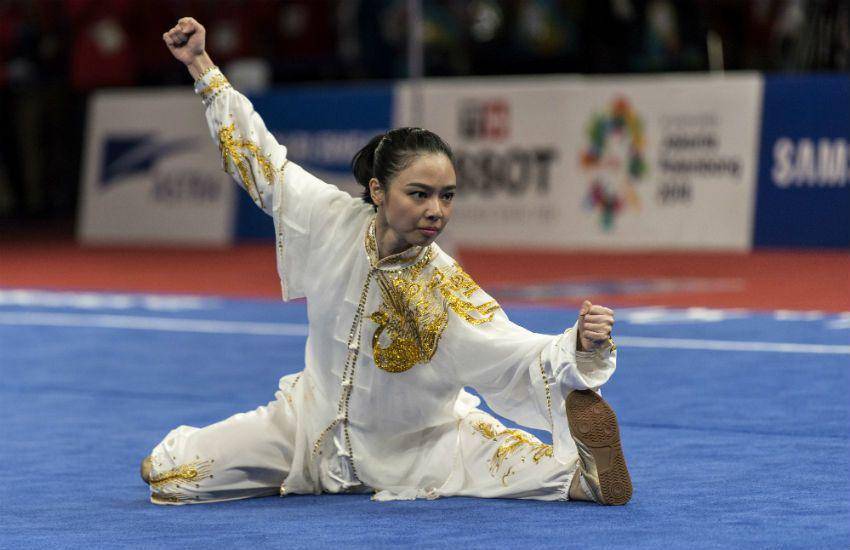 Lindswell, Atlet Wushu putri Indonesia