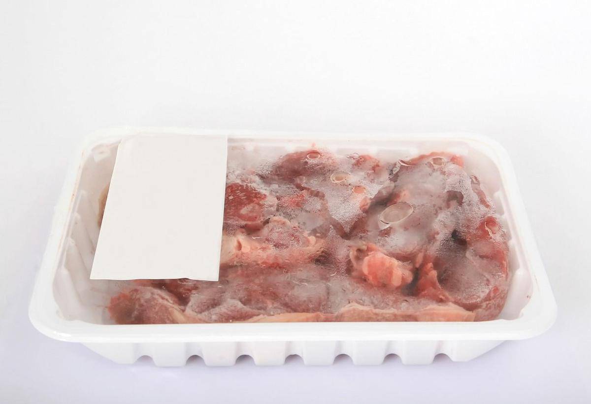 Meat packed