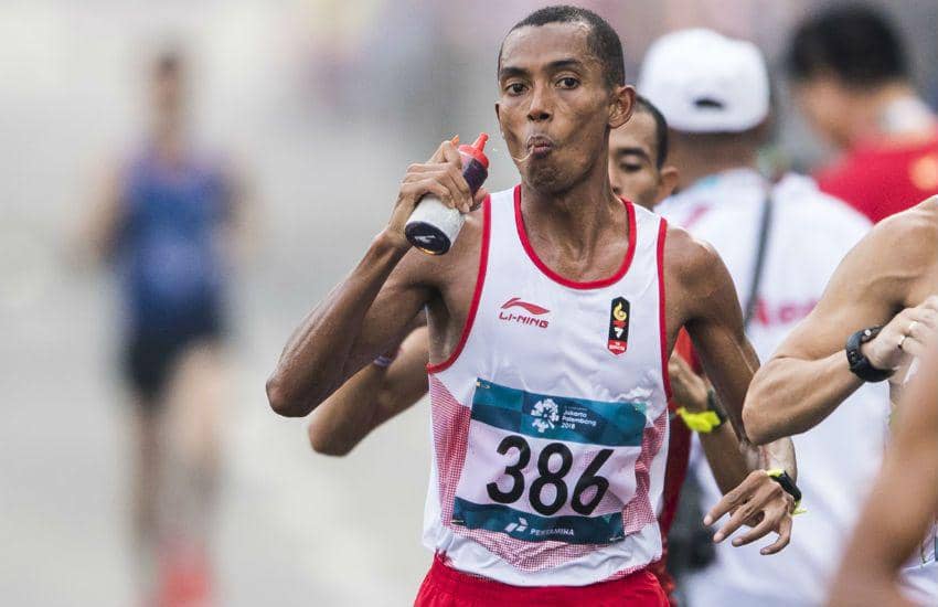 Pelari Indonesia Agus Prayogo di Asian Games 2018