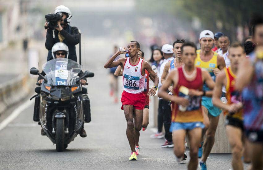 Agus Prayogo, pelari Indonesia di Asian Games 2018