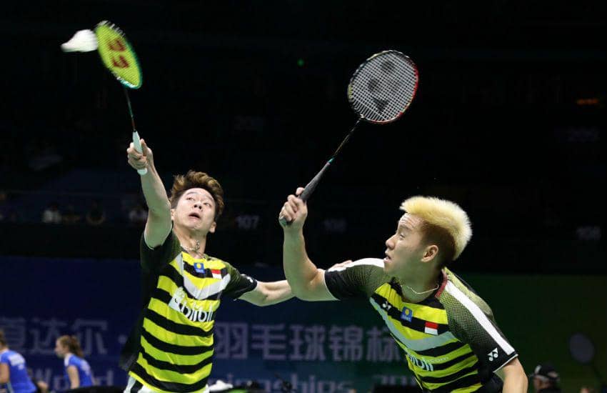 Kevin Sanjaya Sukamuljo/Marcus Fernaldi Gideon atau Minions di Japan Open 2018