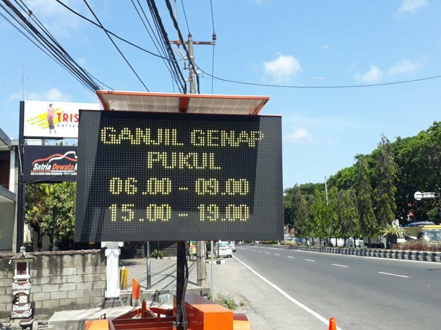 Penerapan ganjil genap di Bali