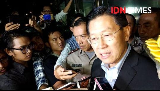 (CEO Lippo Group James Riyadi usai diperiksa di KPK)