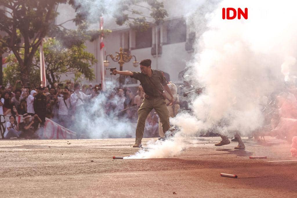 Suasana Parade Juang 2018 di sekirar Tugu Pahlawan. IDN Times/Reza Iqbal