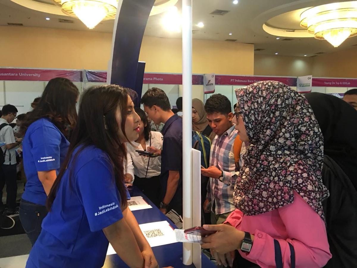 (Ilustrasi para pencari kerja di acara Job Fair) IDN Times/Fitang Budi Aditia