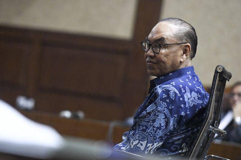 (Pemilik saham PT Blackgold Natural Resources Ltd Johannes Kotjo) ANTARA FOTO/Hafidz Mubarak A.