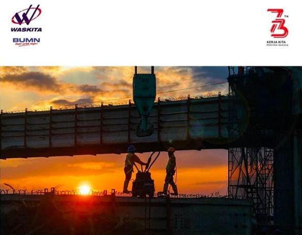 Ilustrasi proyek yang dikerjakan oleh Waskita Karya. (Instagram.com/waskita_karya)