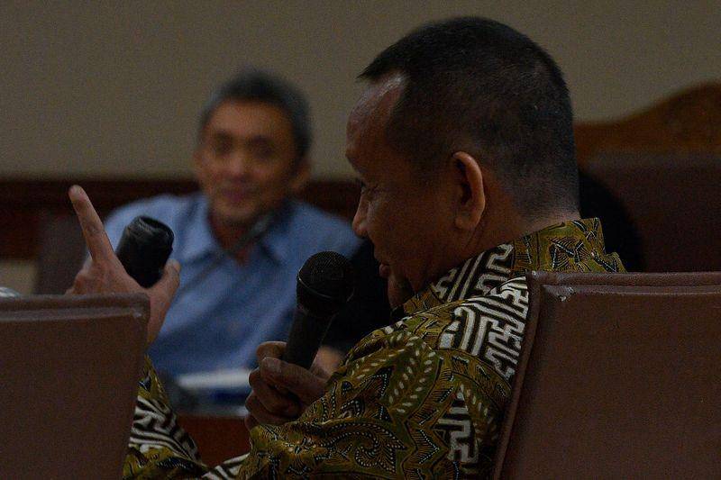 (Eks Sekretaris Mahkamah Agung Nurhadi) ANTARA FOTO/Sigid Kurniawan