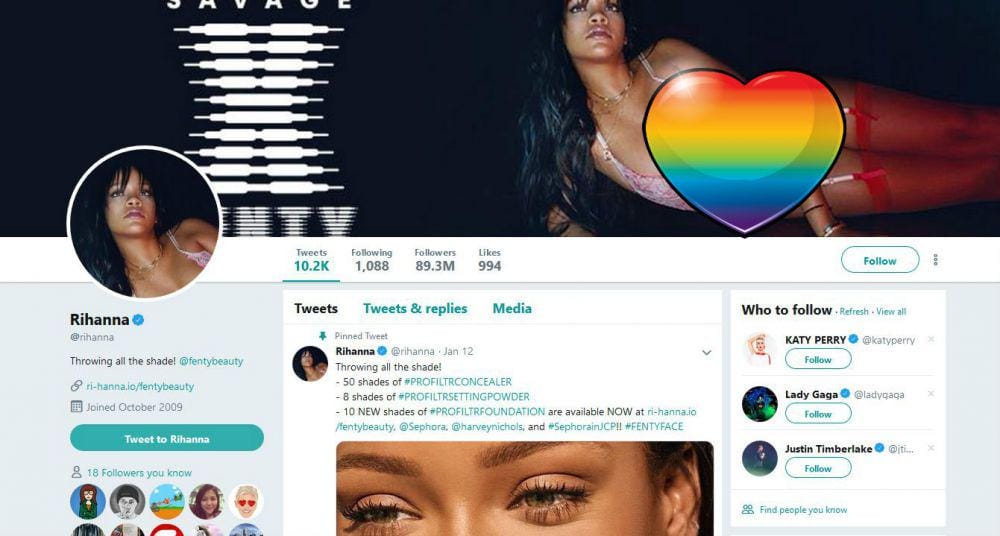 Twitter.com/rihanna