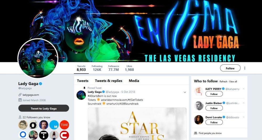 Twitter.com/ladygaga