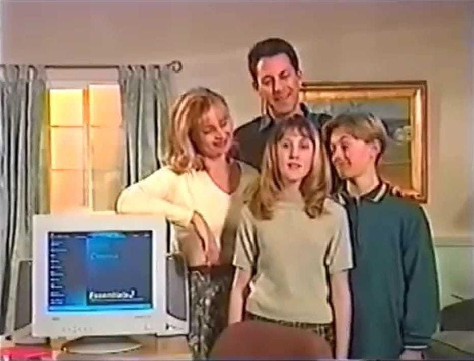 youtube.com Early 1990's Internet Commercial
