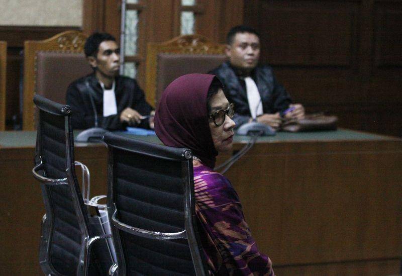 (Mantan Direktur PT Pertamina (Persero) Karen G Agustiawan) ANTARA FOTO/Reno Esnir