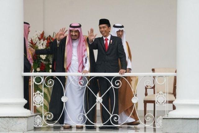 Raja Salman dan Presiden Joko Widodo (www.twitter.com/setkabgoid)