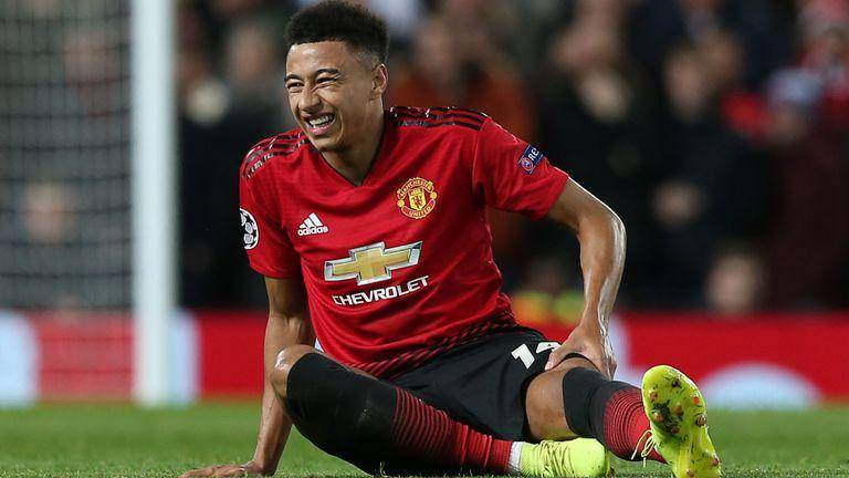 Pemain Manchester United, Jesse Lingard. skysports.com