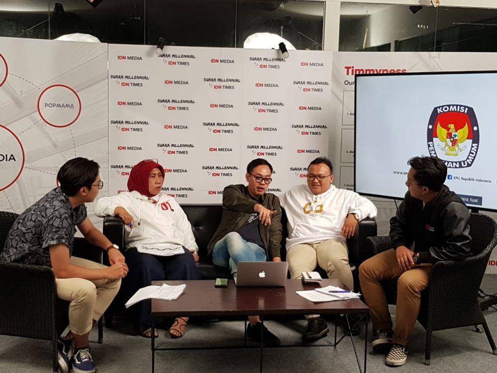 (Sesi dialog Millennials Memilih edisi Debat Capres putaran kedua) IDN Times/Santi Dewi