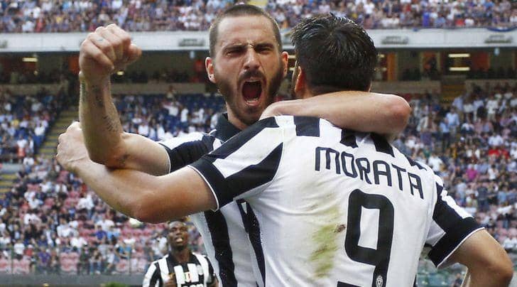 Ini yang Dilakukan Bonucci kepada Morata saat Duel di Liga Champions