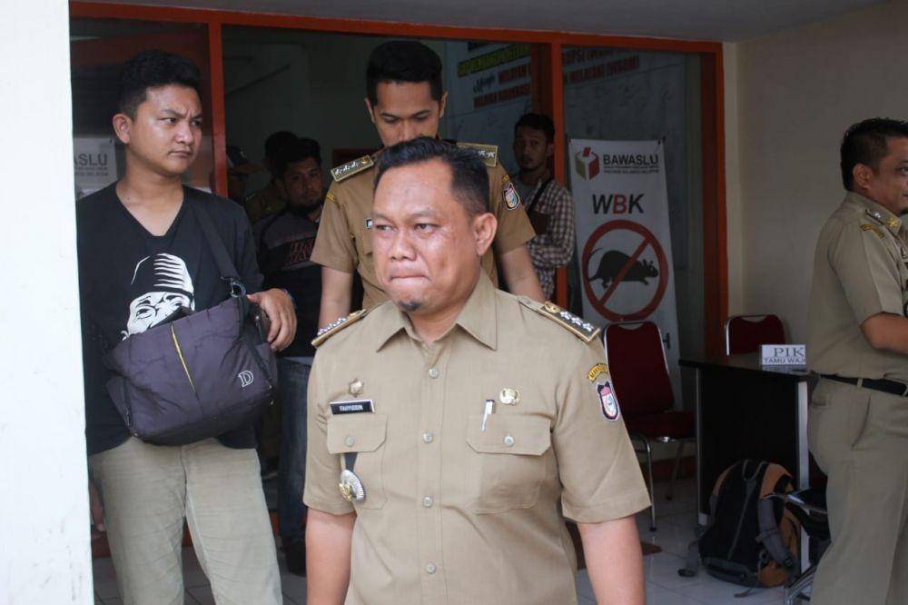 Camat Tamalate Fahyuddin Yusuf memenuhi panggilan Bawaslu Sulsel