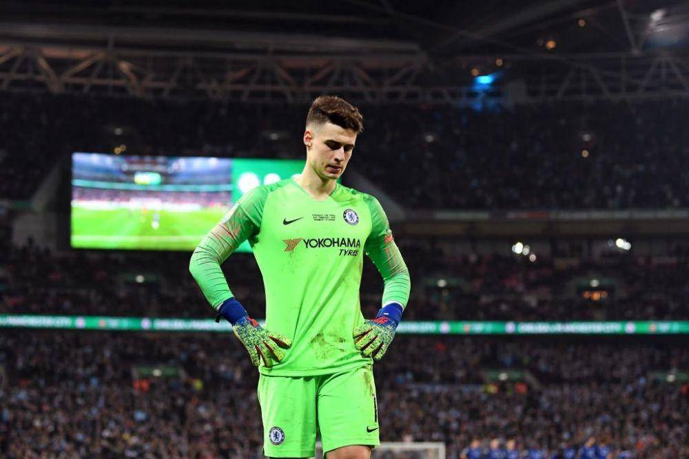 Kiper Chelsea asal Spanyol Kepa Arrizabalaga. Twitter/@SquawkaNews
