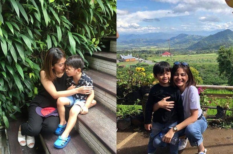 Single Mom Siaga, 10 Potret Kedekatan Tiwi eks T2 dan Anak