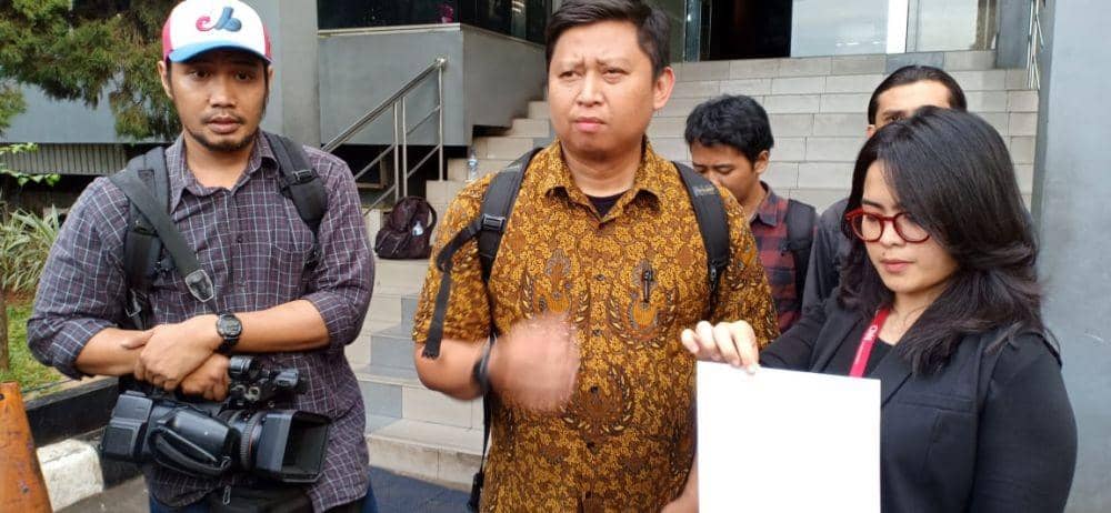 Jurnalis CNN Indonesia TV Lapor Ke Polda Metro Jaya (IDN Times/Axel Jo Harianja)