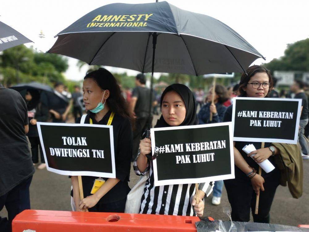 Aksi Kamisan ke-576 di depan Istana Negara (IDN Times/Axel Jo Harianja)
