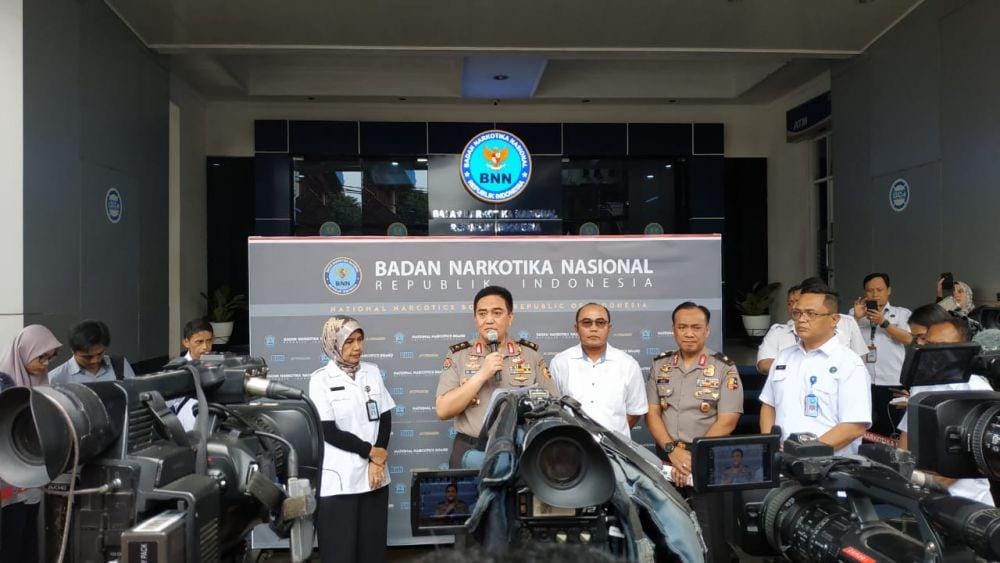 Konferensi Pers di BNN (IDN Times/Axel Jo Harianja)