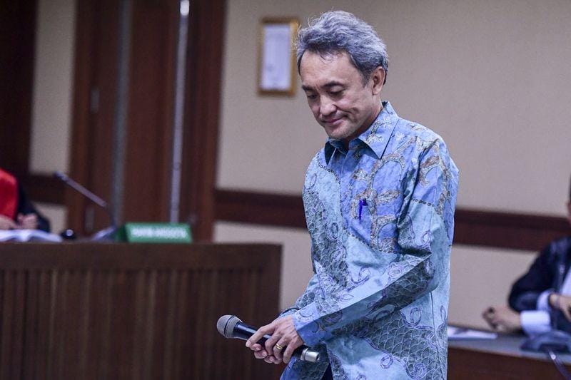 (Terdakwa Eddy Sindoro) ANTARA FOTO/Hafidz Mubarak A.