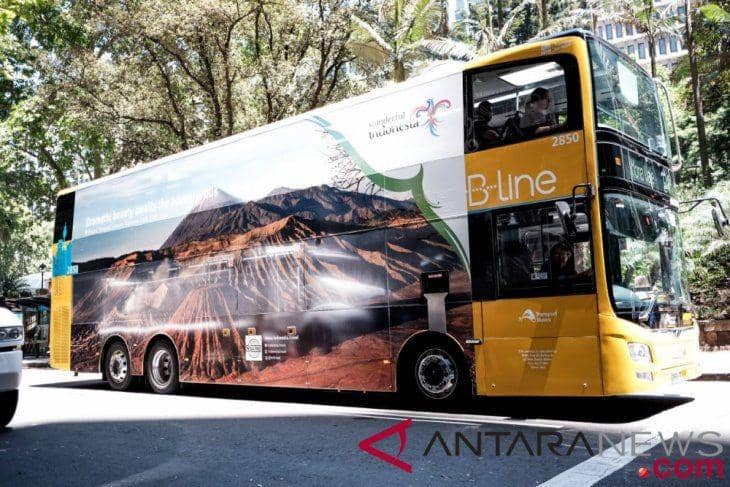 Sambut ITB Berlin 2019, Bus Wonderful Indonesia Wara Wiri di Jerman