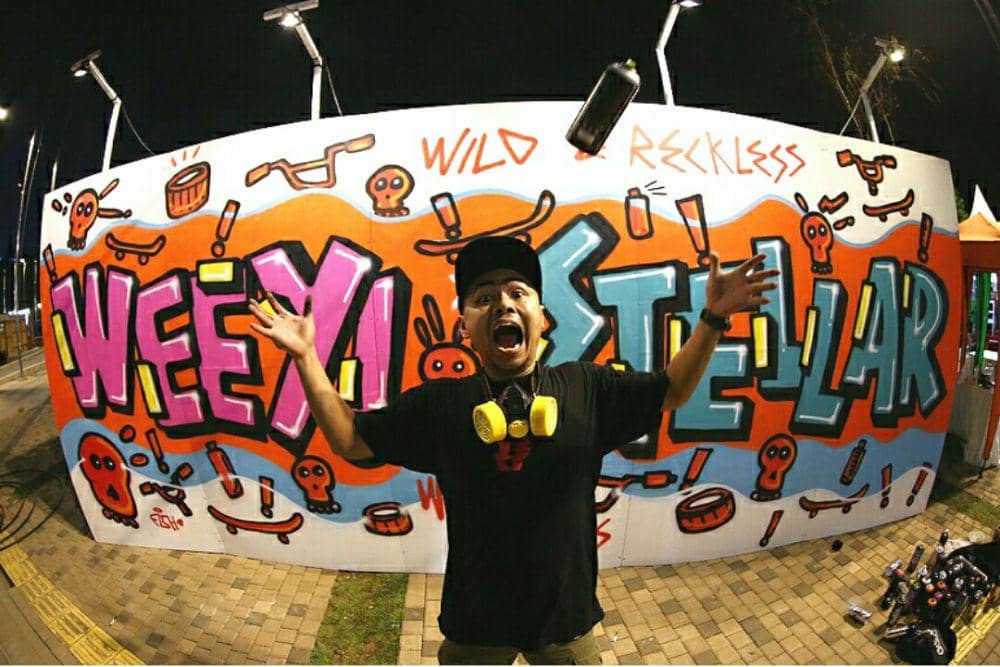 10 Potret Wendi Cagur Menekuni Hobi Grafiti, Bukti Seniman Sejati!