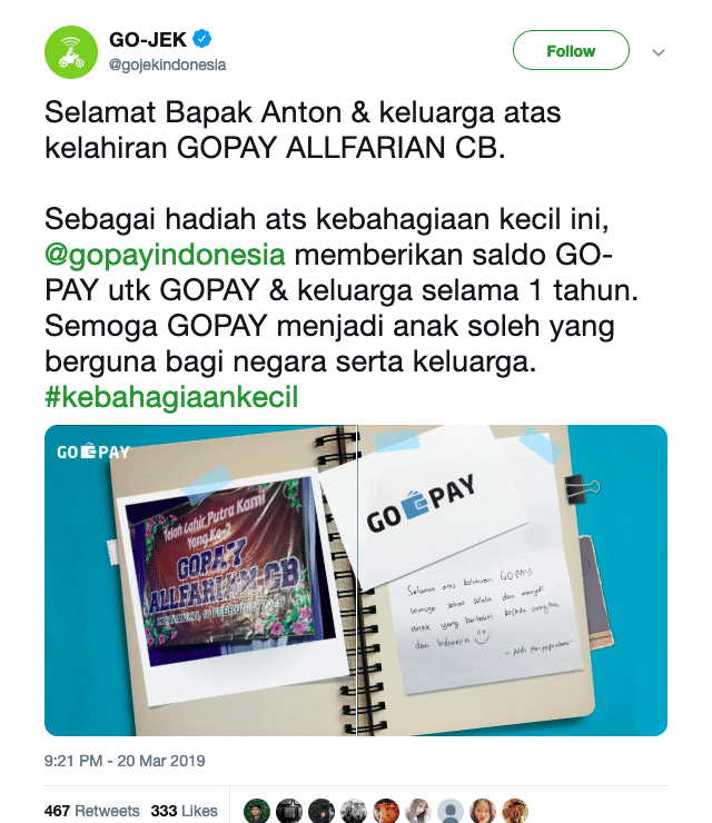 twitter.com/@gojekindonesia
