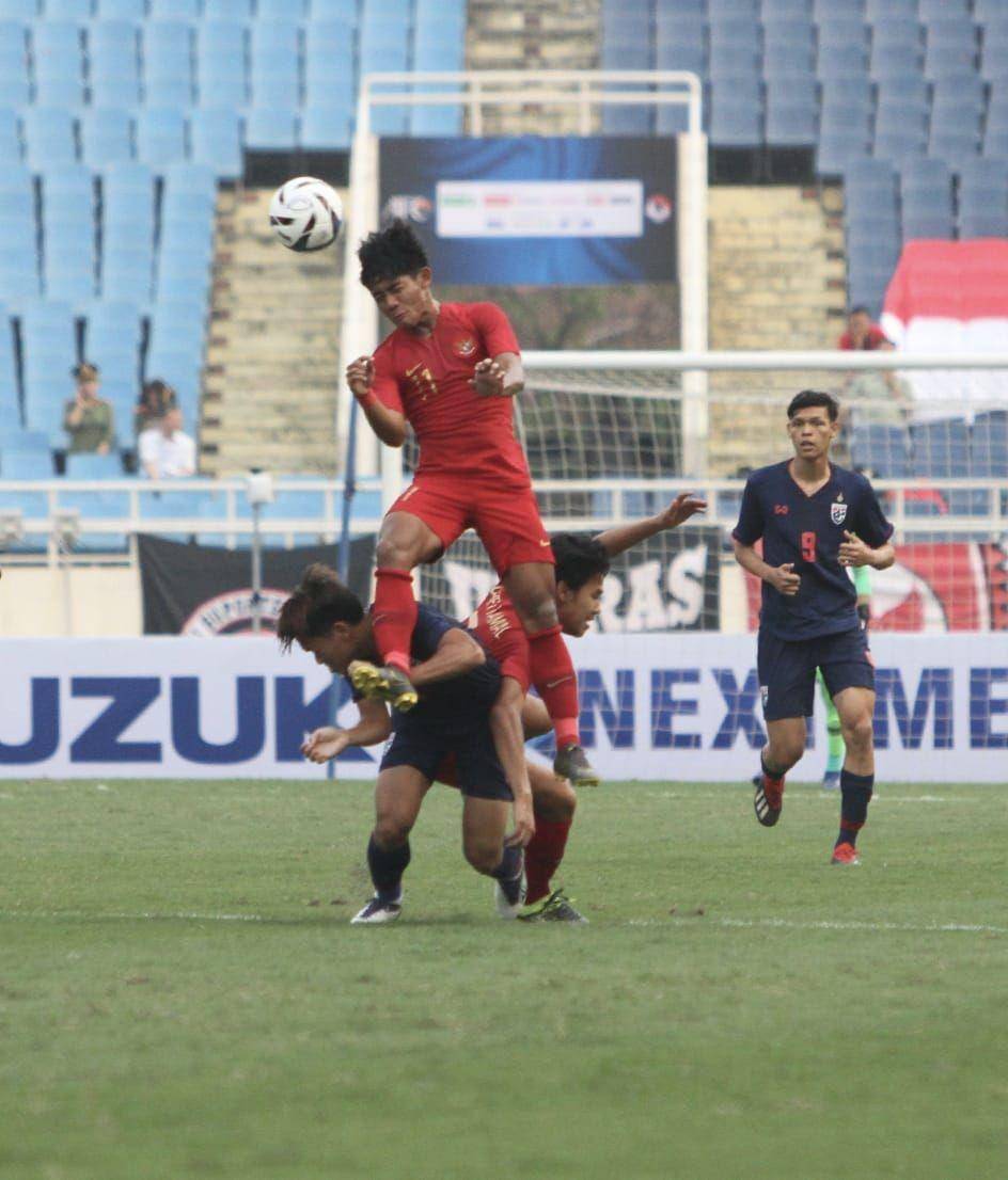 Timnas U-22 saat tampil di turnamen Piala AFF U-22 Februari lalu. Dok. PSSI