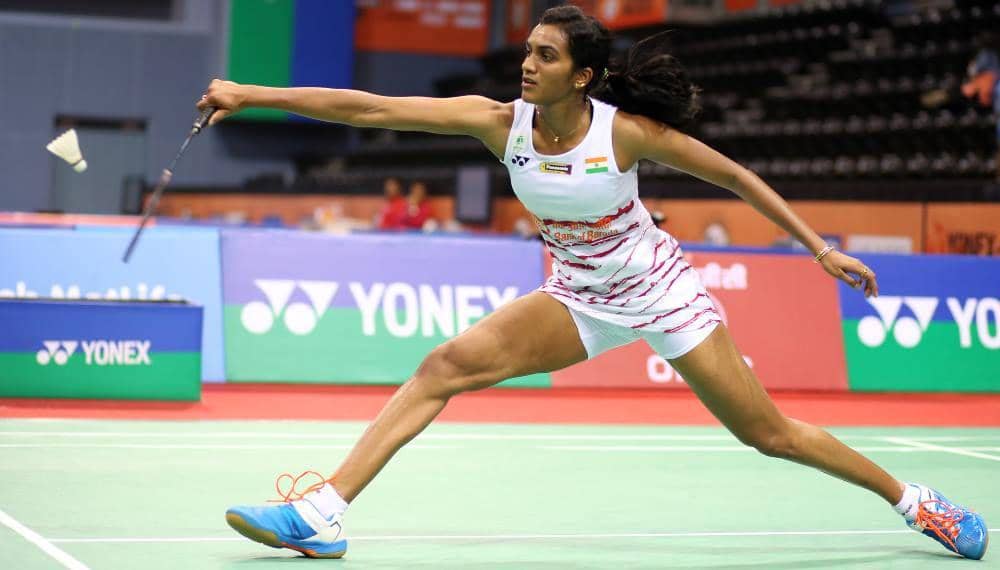 Aksi tunggal putri terbaik India, Pusarla Sindhu. bwfbadminton.com