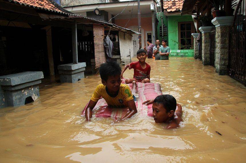 (Banjir Jakarta) ANTARA FOTO/Risky Andrianto