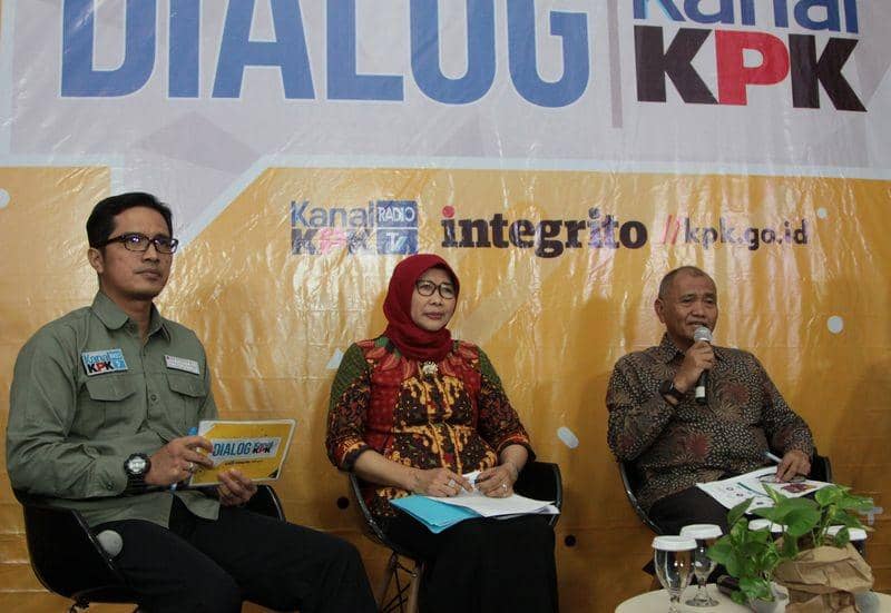 (Dialog KPK mengenai kajian lembaga pemasyarakatan) ANTARA FOTO/Reno Esnir