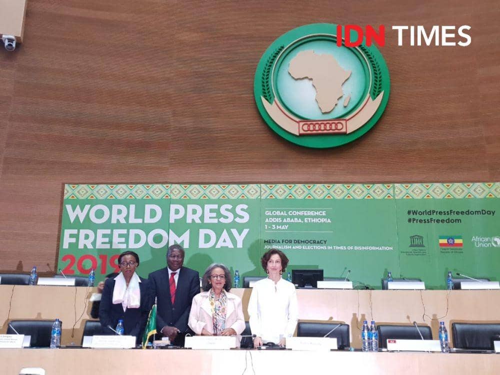 (Peringatan hari pers sedunia di Ethiopia) IDN Times/Uni Lubis
