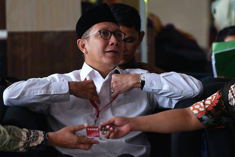 (Menteri Agama Lukman Hakim Saifuddin memenuhi panggilan penyidik KPK) ANTARA FOTO/Sigid Kurniawan