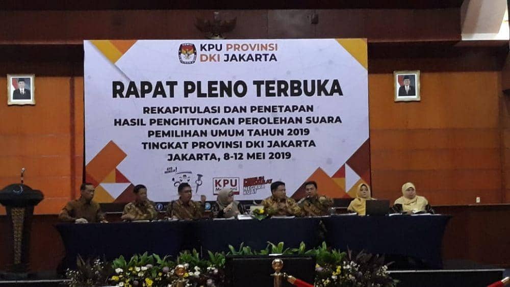 Rapat Pleno Terbuka KPUD Jakarta Diamankan 4 Lapis