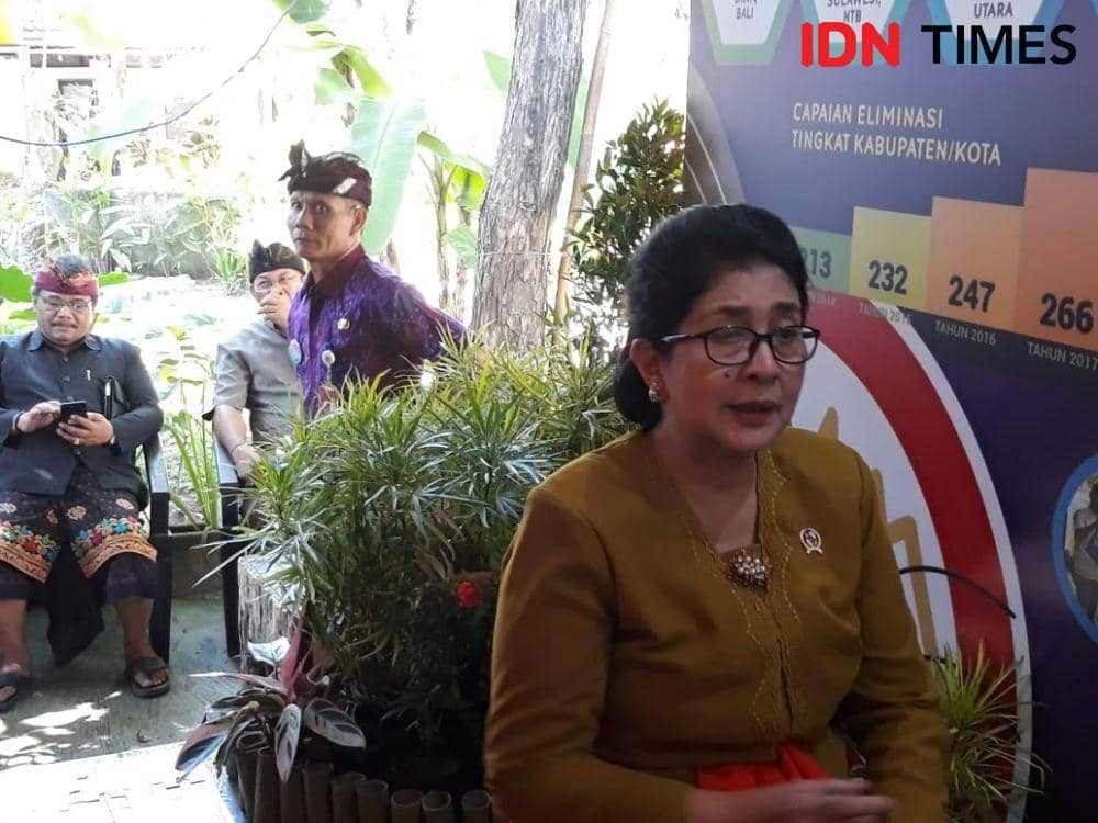 Menteri Kesehatan, Nila F Moeloek. (IDN Times/Imam Rosidin)