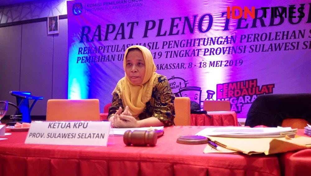Ketua KPU Sulsel Misna Attas (IDN Times/Aan Pranata)