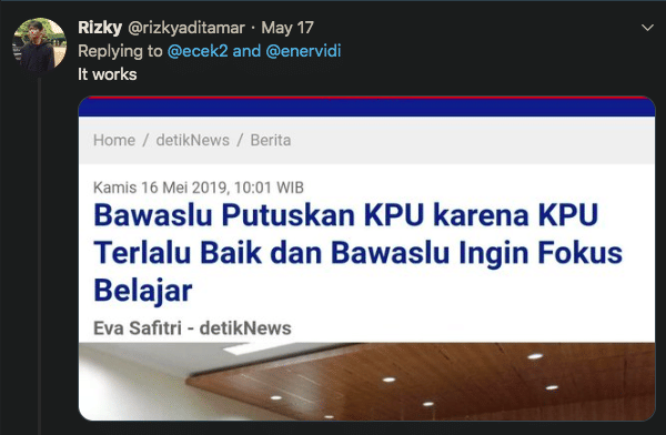 Twitter cara edit berita hoax