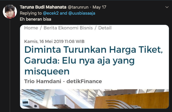 Twitter cara edit berita hoax