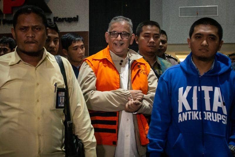 (Direktur non aktif PT PLN Sofyan Basir resmi ditahan KPK) ANTARA FOTO/Aprilio Akbar
