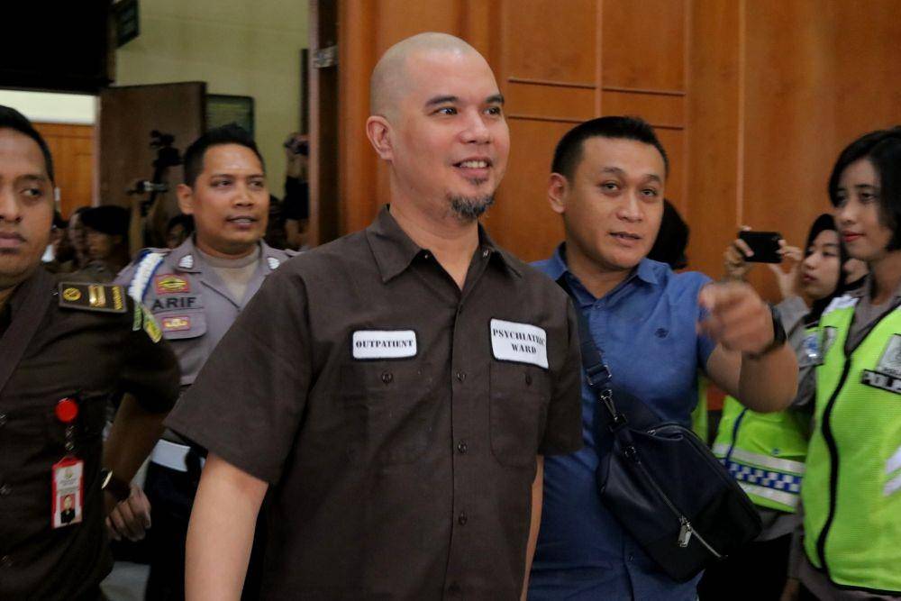 Ahmad Dhani. ANTARA FOTO/Didik Suhartono