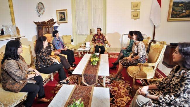 (Panitia seleksi capim KPK periode 2015-2019 bertemu Presiden Jokowi) ANTARA FOTO/Yudhi Mahatma