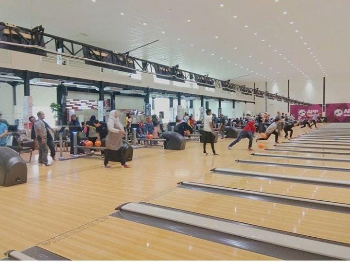 suasana latihan di venue Bowling Center Jakabaring Sport Center (JSC)