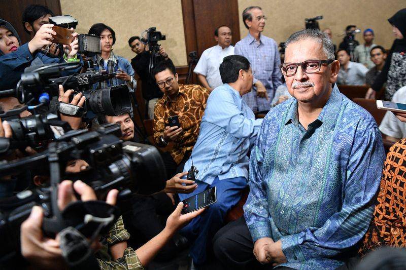 (Terdakwa dan mantan Dirut PT PLN Persero Sofyan Basir) ANTARA FOTO/Sigid Kurniawan