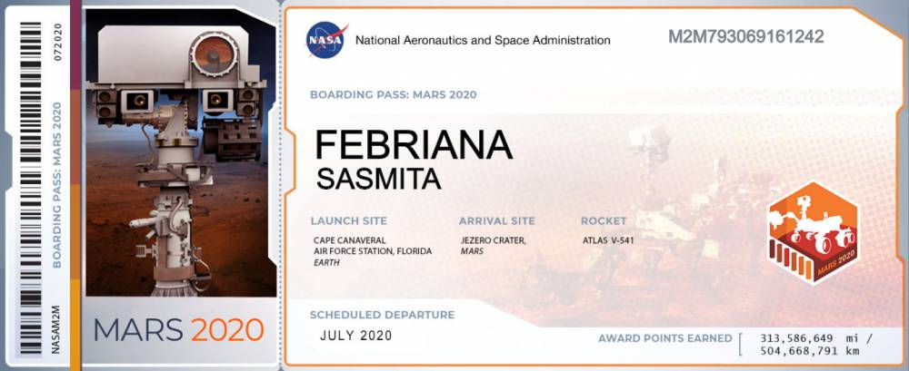Send Your Name To Mars