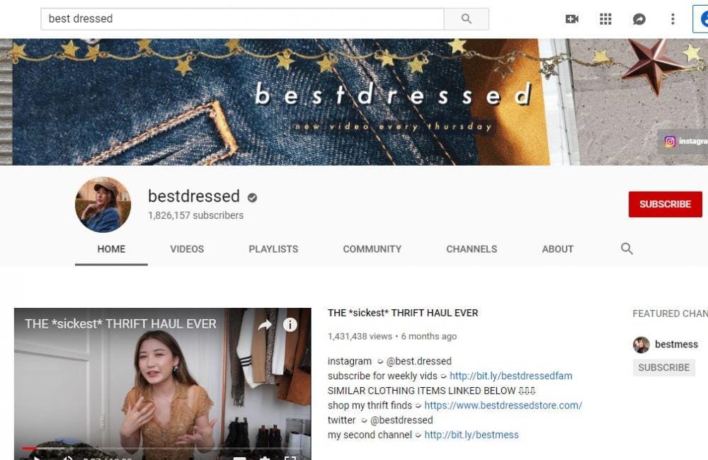 youtube/bestdressed
